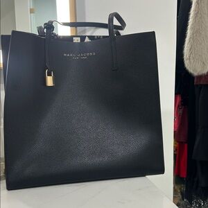 Marc Jacobs Black Tote with Gold Accent